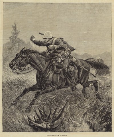 Morte e funerale del Principe Imperiale, i messaggeri della morte da Richard Caton Woodville junior